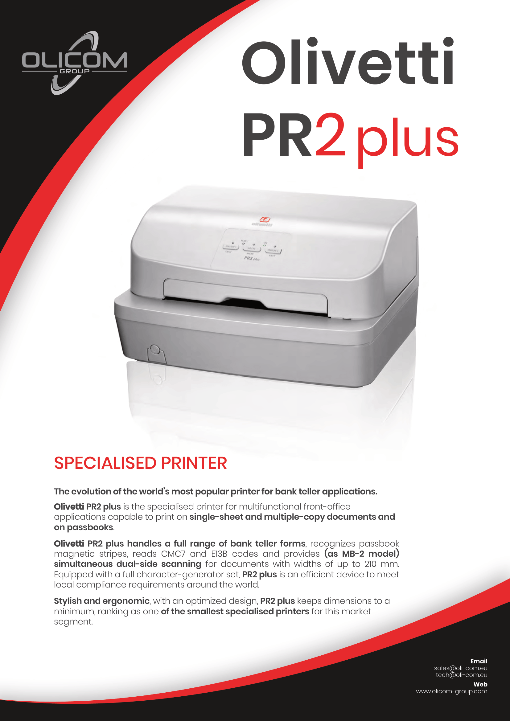 Brosur Olivetti PR2 Plus Halaman 1